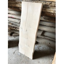 Baumscheibe, Massivholz Tischplatte, Bartresen, unbesäumt, Handwerk, Eiche 200x35-40x3cm